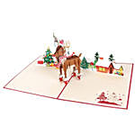 Rudolph with Decorations 3D Card