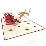 Santa on Sleign 3D Card