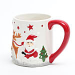 Set of 2 Embossed Christmas Mug