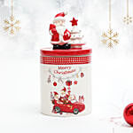 Set of 2 Merry Christmas Santa Jar