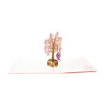 Couple and Cherry Blossom Tree 3D Card