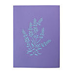 Lavender Vase 3D Card