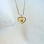 Pressed Flower Heart Necklace