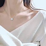 Zircon Snowflake Necklace