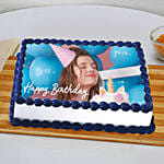 Birthday Photo Cake For BFF- Butterscotch 1 Kg Eggless