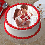 Cream Drop Love Photo Cake- Black Forest 2 Kg