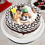 Joyful Birthday Photo Cake- Pineapple 1 Kg Eggless