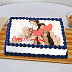 In Love Anniversary Photo Cake- Truffle Half Kg