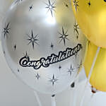 Congratulations Gold And Silver Balloon Bouquet
