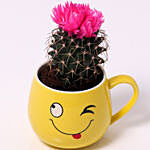 Cactus Plant in Wink Mug
