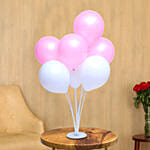 Lovely Pink And White Balloon Bouquet