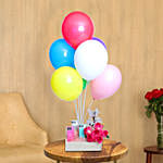 Multicoloured Balloon Bouquet And Assorted Truffles