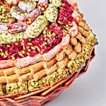 Basket of Mix Baklava and Turkish Delight