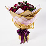 Alluring Purple Carnations Bouquet