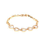 Beautiful Heart Shape Gold-Toned Bracelet