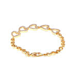 Beautiful Heart Shape Gold-Toned Bracelet