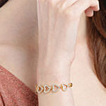 Beautiful Heart Shape Gold-Toned Bracelet