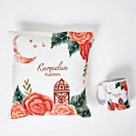 Beautiful Ramadan Kareem Mug N Cushion Combo