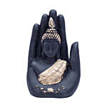 Black & Gold Handcrafted Palm Buddha Figurine