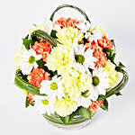 Blissful Mixed Flowers Bowl Arrangement