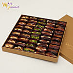 Box of Assorted Khudri Dates with Dry Nuts Fillings Gift by Wafi Gourmet 865g