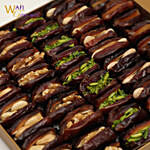 Box of Assorted Khudri Dates with Dry Nuts Fillings Gift by Wafi Gourmet 865g