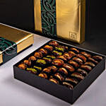 Delightful Assorted Dates Golden Letters Box