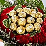 Delightful Carnations N Ferrero Rocher Bouquet
