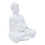 Handcrafted White Buddha Decorative Showpiece