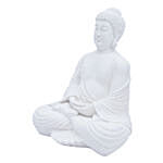 Handcrafted White Buddha Decorative Showpiece