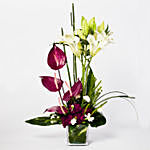 Heavenly Mixed Flowers Vase Arrangement