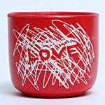 Love Red Ceramic Pot
