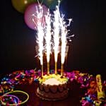 Pack of 6 Small Sparkling Candle