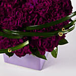 Premium Dark Purple Carnations Arrangement