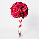 Premium Mixed Flowers In Stones Filled Vase