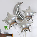 Ramadan Special 4pc Silver Foil Balloon