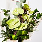 Refreshing Green Anthurium Bouquet