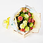 Serene Mixed Carnations Bouquet