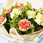 Serene Mixed Carnations Bouquet