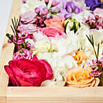 Vibrant Assorted Flowers Box Arrangement