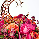 Elegant Mixed Flowers In Moon N Star Decked Vase