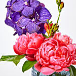 Exotic Mixed Flowers Vase Arrangement
