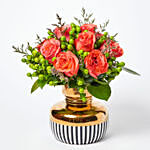 Gracious Mixed Flowers Vase Arrangement