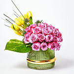 Mesmerising Mixed Flowers Vase Arrangement