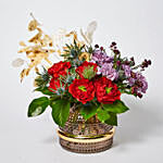 Blooming Mixed Flowers Vase Arrangement