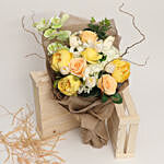 Alluring Artificial Mixed Flowers Bouquet