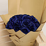 Lovely Artificial Blue Roses Bouquet