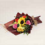 Vibrant Artificial Mixed Flowers Bouquet