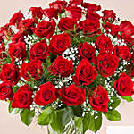 Bunch of 50 Scarlet Roses