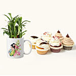 Love For Mom Mug and Cupcake Combo
